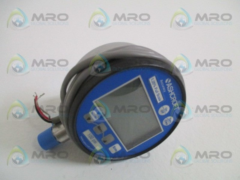 ASHCROFT 302274SD02L-100# PRESSURE GAUGE 100 PSI  NSNP