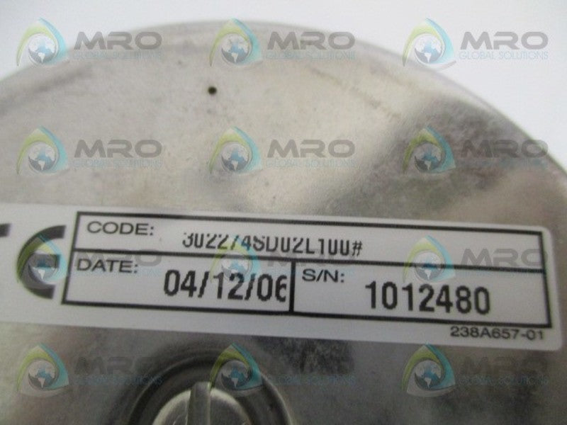 ASHCROFT 302274SD02L-100# PRESSURE GAUGE 100 PSI  NSNP