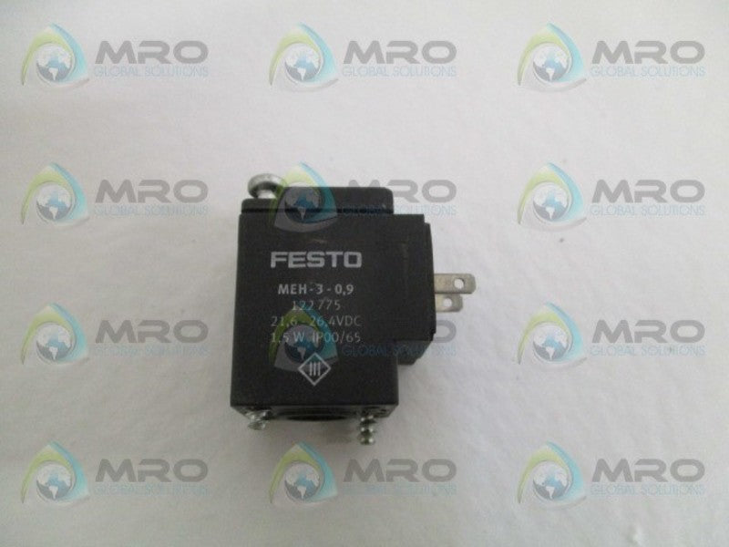 FESTO MEH-3-0,9 SOLENOID COIL 4VDC  UNMP