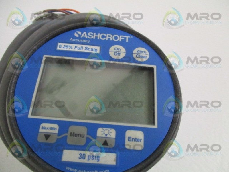 ASHCROFT 302274SD02LXA0BLU1-30# DIGITAL GAUGE 30 PSIG (REPAIRED)  UNMP
