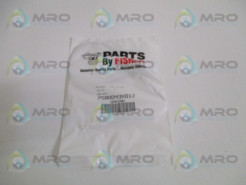 FISHER 75B0043X012 SPRING * NEW IN FACTORY BAG *