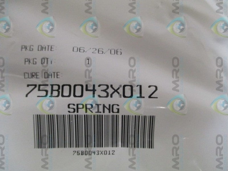 FISHER 75B0043X012 SPRING * NEW IN FACTORY BAG *