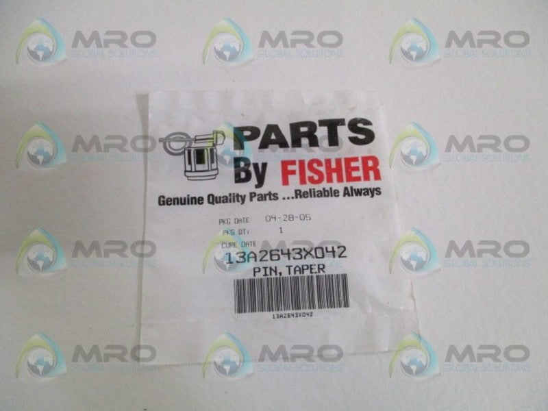 FISHER 13A2643X042 TAPER PIN * NEW IN FACTORY BAG *