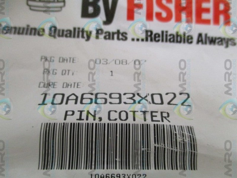 FISHER 10A6693X022 COTTER PIN  NSMP