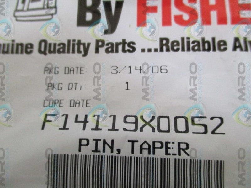 FISHER F14119X0052 TAPER PIN  NSMP