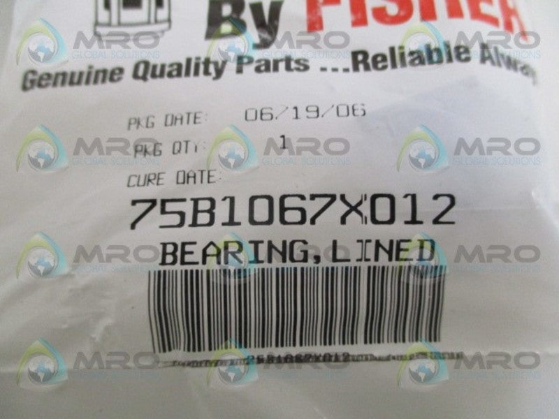 FISHER 75B1067X012 LINED BEARING * NEW IN FACTORY BAG *