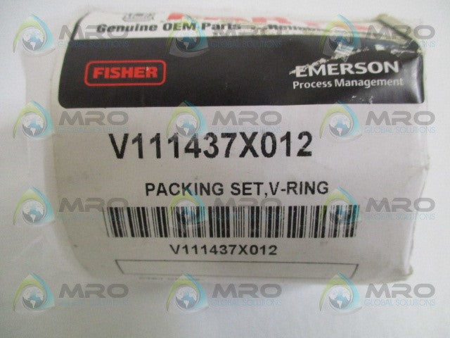FISHER V11143X012 V-RING PACKING SET *NEW IN FACTORY BAG*