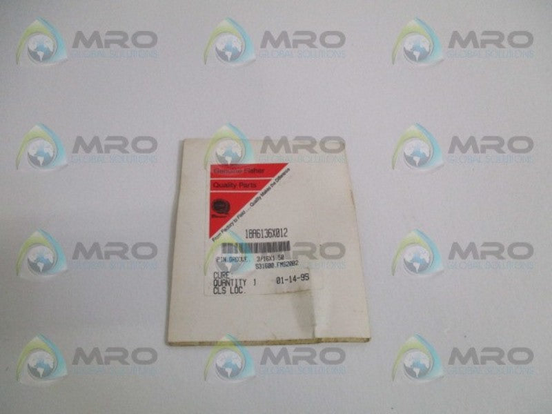 FISHER 18A6136X012 GROOVE PIN  NSMP