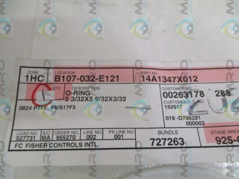FISHER 14A1347X012 O-RING  NSNP