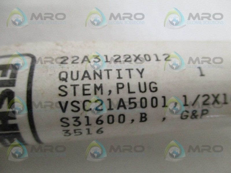 FISHER 22A3122X012 PLUG STEM  NSMP