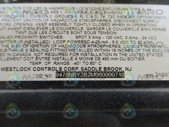 WESTLOCK CONTROLS 9479NBY2B2M060000710 POSITIONER *NEW IN BOX*