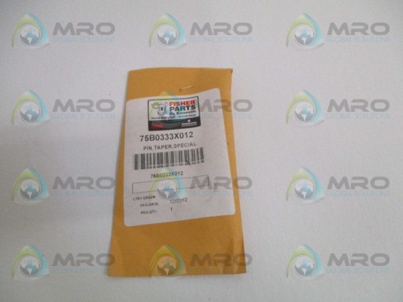 FISHER 75B0333X012 SPECIAL TAPER PIN * NEW IN ORIGINAL PACKAGE *