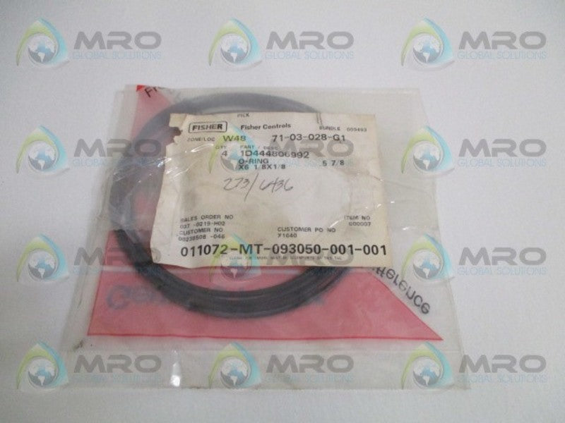 FISHER 1D444806992 O-RING (PKG. OF 4)  NSMP