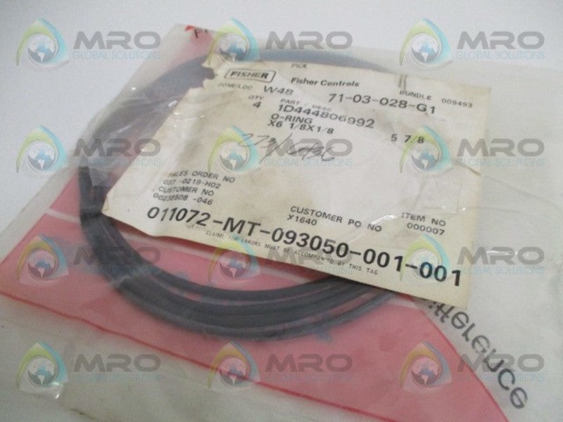 FISHER 1D444806992 O-RING (PKG. OF 4)  NSMP