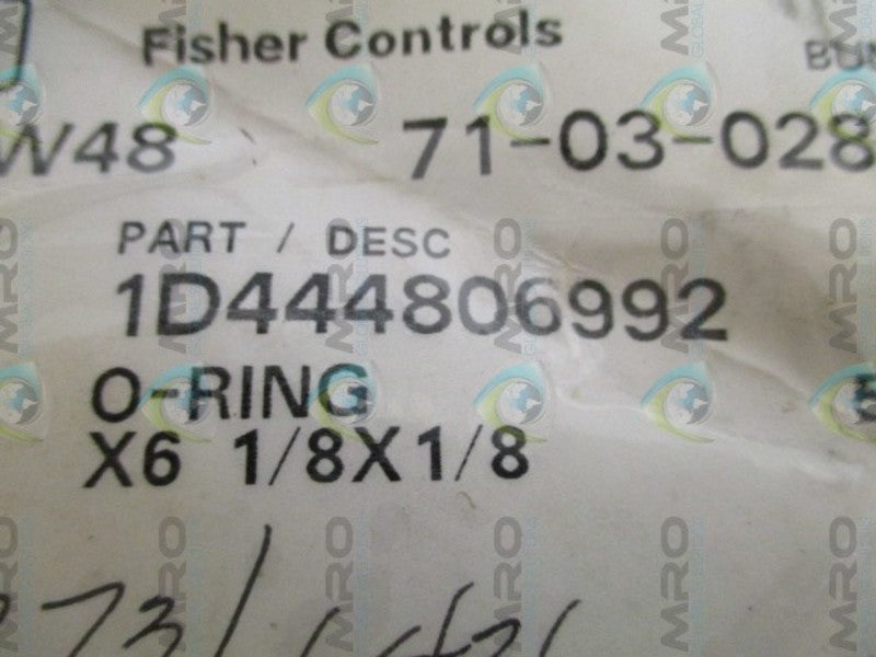 FISHER 1D444806992 O-RING (PKG. OF 4)  NSMP
