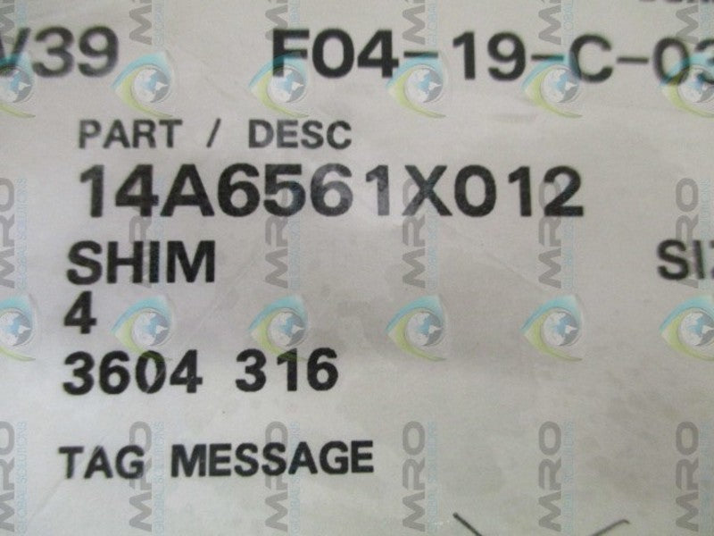 FISHER 14A6561X012 SHIM  NSNP