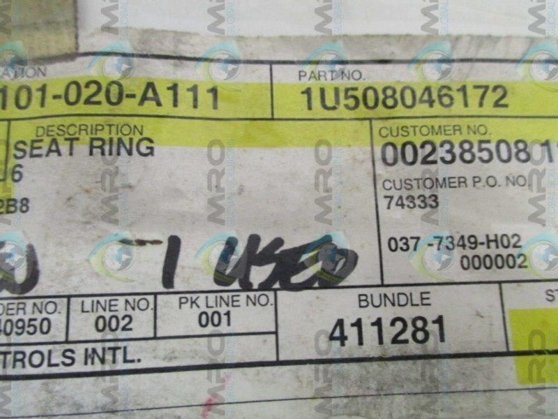 FISHER 1U508046172 SEAT RING  UNMP