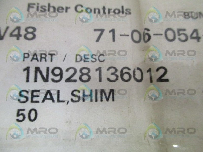 FISHER 1N928136012 SHIM SEAL  NSNP