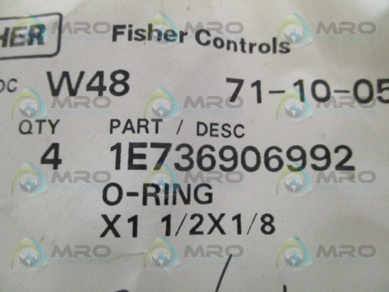 FISHER 1E736906992 O-RING (PKG. OF 4)  NSMP