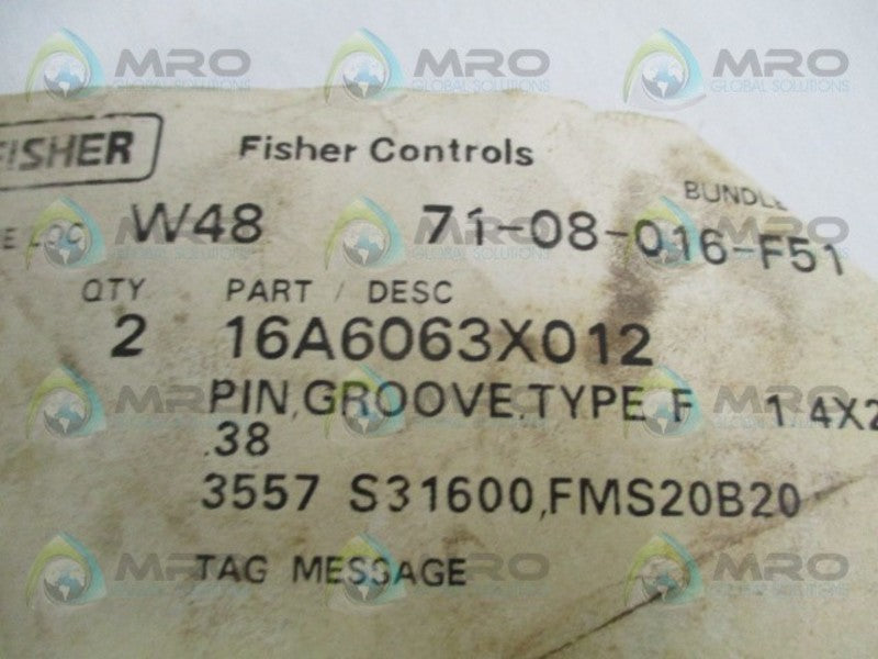 FISHER 16A6063X012 GROOVE PIN (PKG. OF 2)   NSMP