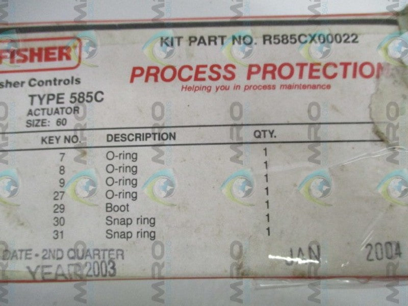 FISHER R585CX00022 ACTUATOR REPAIR KIT  NSMP