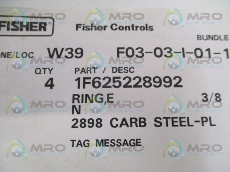 FISHER IF625228992 RING (PKG. OF 4)  NSMP