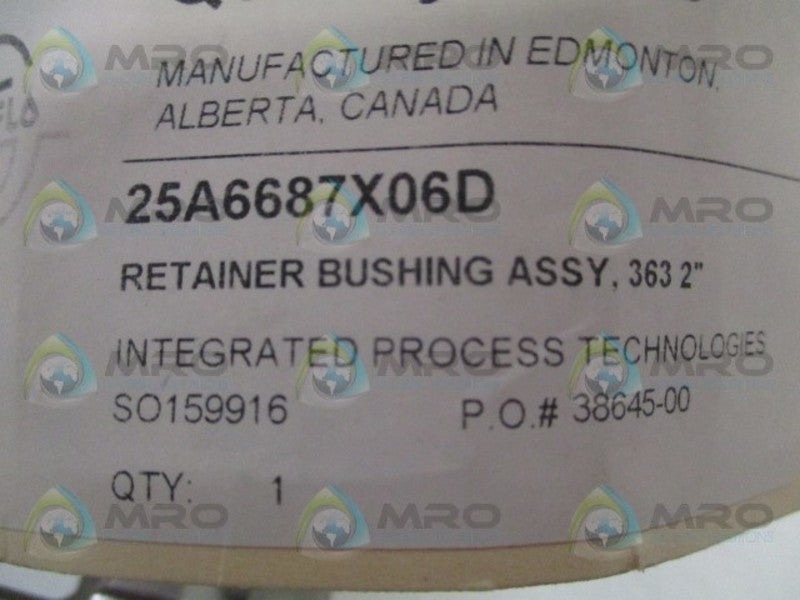 DYNAFLO 25A6687X06D RETAINER BUSHING ASSEMBLY  NSNP