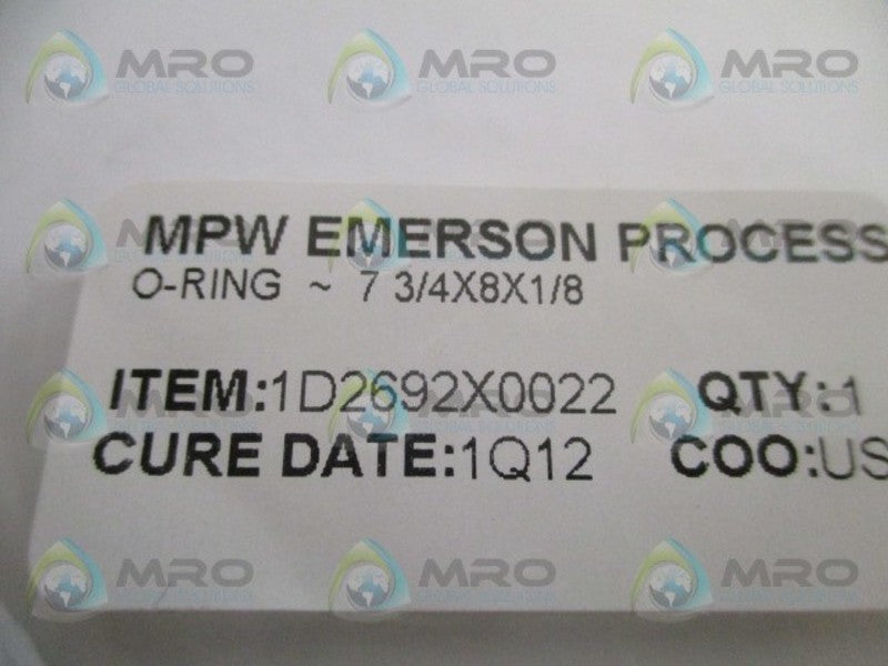 EMERSON 1D2692X0022 O-RING  NSMP