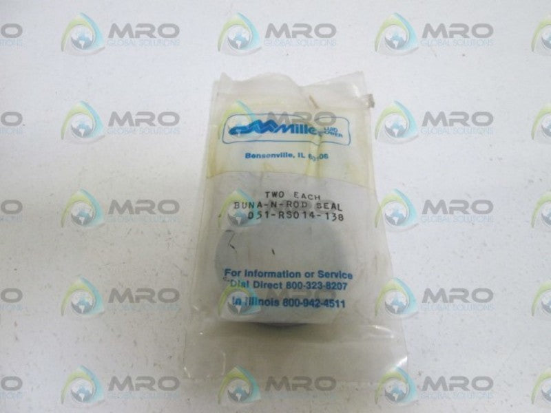 LOT OF 3 MILLER ROD SEAL 051-RS014-138 *NEW IN BAG*