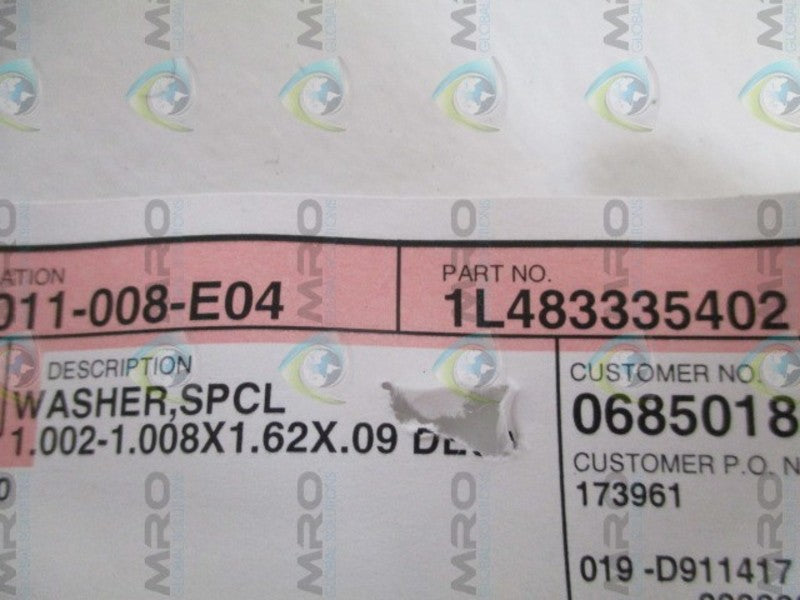 FISHER 1L483335402 SPECIAL WASHER  NSNP