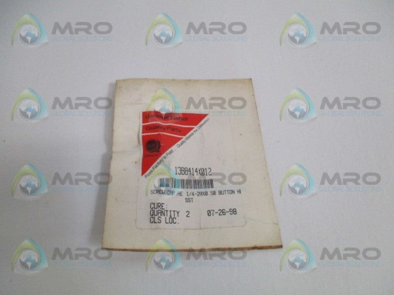 FISHER 13B8414X012 SCREW CAP (PKG. OF 2)  NSMP