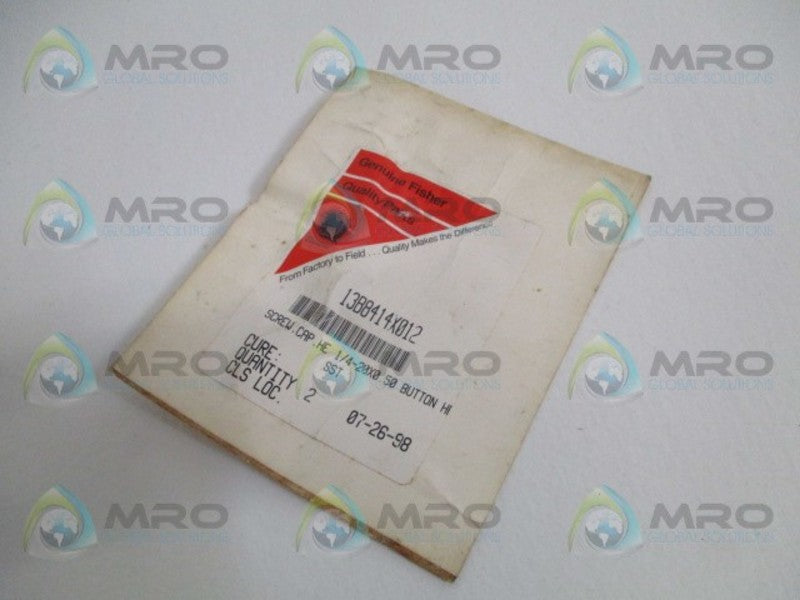 FISHER 13B8414X012 SCREW CAP (PKG. OF 2)  NSMP