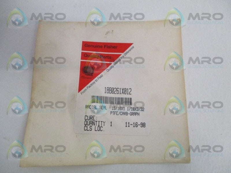 FISHER 18B0261X012 RADIAL SEAL * NEW IN ORIGINAL PACKAGE *