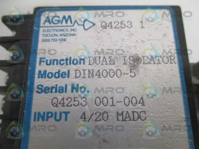 AGM DIN4000-5 DUAL ISOLATOR  UNMP