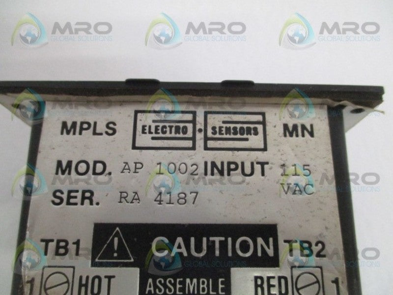 ELECTRO SENSORS AP1002 DIGITAL TACHOMETER (AS PICTURED)  UNMP
