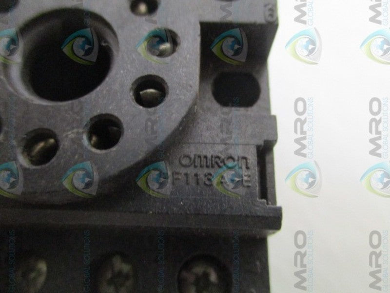OMRON PF113A-E RELAY SOCKET *USED*