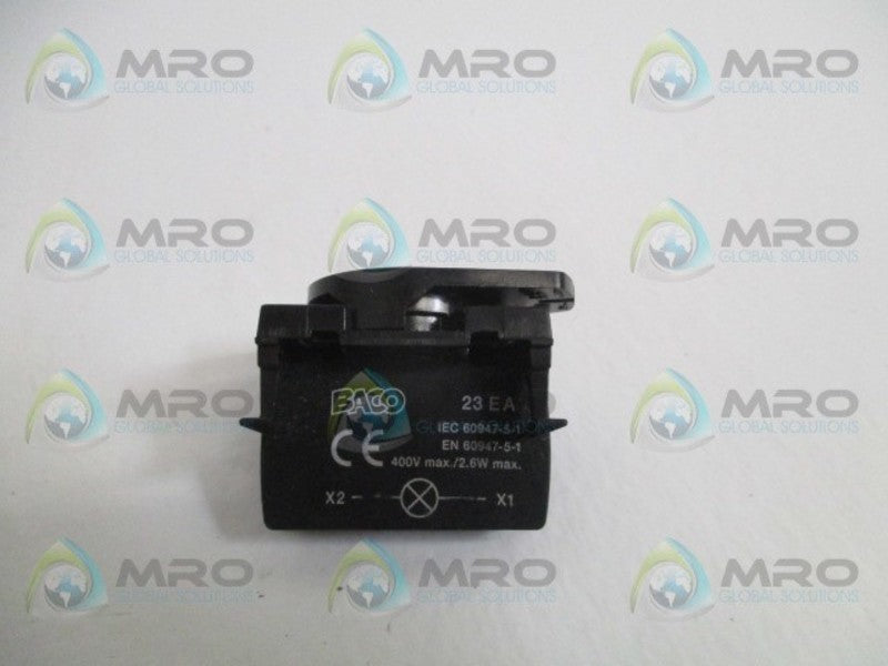 BACO 23EA MODULE LIGHT HOLDER (AS PICTURED)  UNMP
