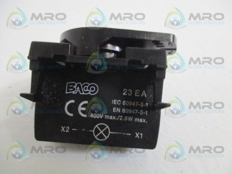 BACO 23EA MODULE LIGHT HOLDER (AS PICTURED)  UNMP
