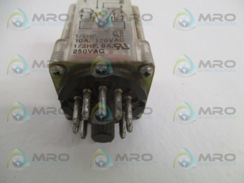 POTTER & BRUMFIELD KRP-14DG-110 RELAY 110VDC *USED*