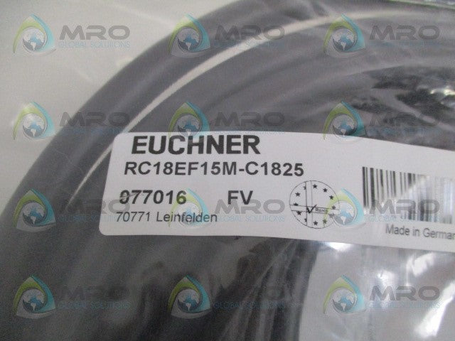 EUCHNER RC18EF15M-C1825 CABLE CONNECTOR * NEW IN FACTORY BAG *