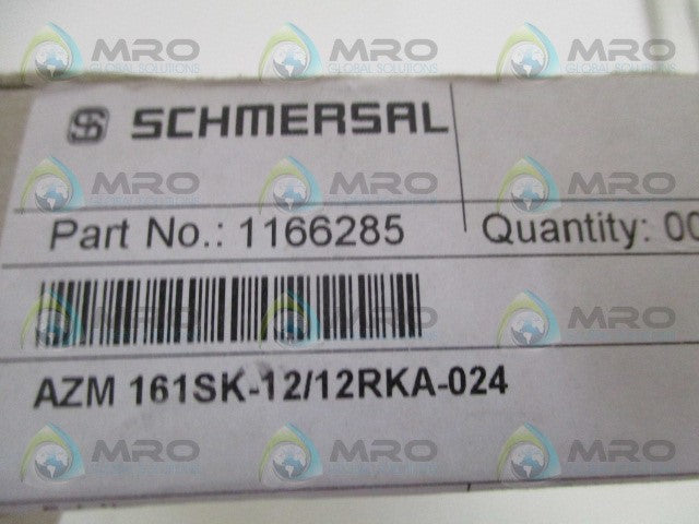 SCHMERSAL AZM161SK-12/12RKA-024 KEYED SOLENOID INTERLOCK SWITCH *NEW IN BOX*