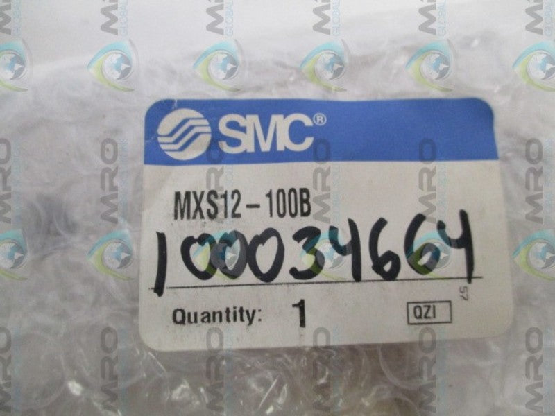 SMC MXS12-100B SHOCK ABSORB CYLINDER SLIDE TABLE *NEW IN FACTORY BAG*