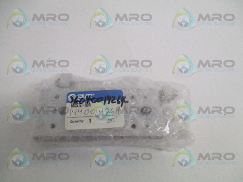 SMC MXS12-50A AIR CYLINDER SLIDE TABLE * NEW IN FACTORY BAG *