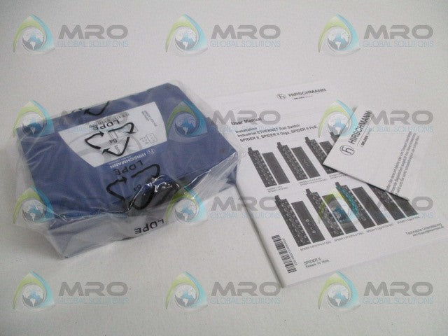 HIRSCHMANN SPIDER II 8TX-POE 942008-001 RAIL SWITCH *NEW IN BOX*
