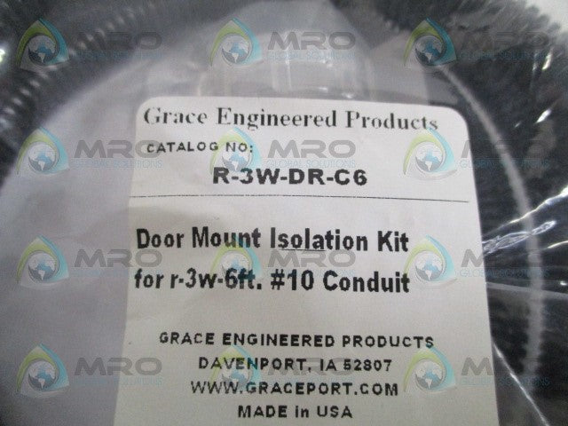 GRACE R-3W-DR-C6 DOOR MOUNT ISOLATION KIT *NEW IN FACTORY BAG*