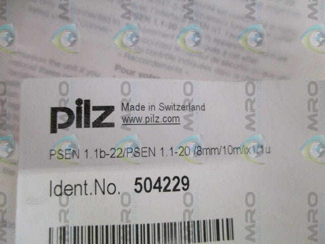PILZ PSEN1.1b-22/PSEN1.1-20/8mm/10m/ix1/1u SENSOR CABLE *NEW IN FACTORY BAG*