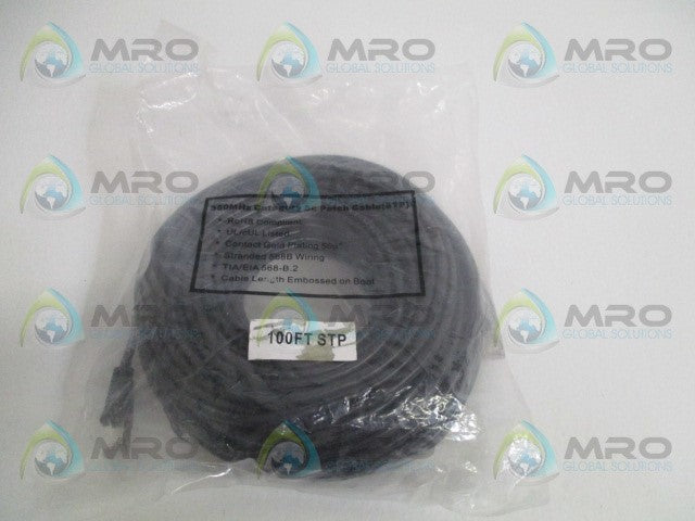 INDUSTRIAL MRO TIA/EIA568-B.2 PATCH CABLE 100FT *NEW IN FACTORY BAG*