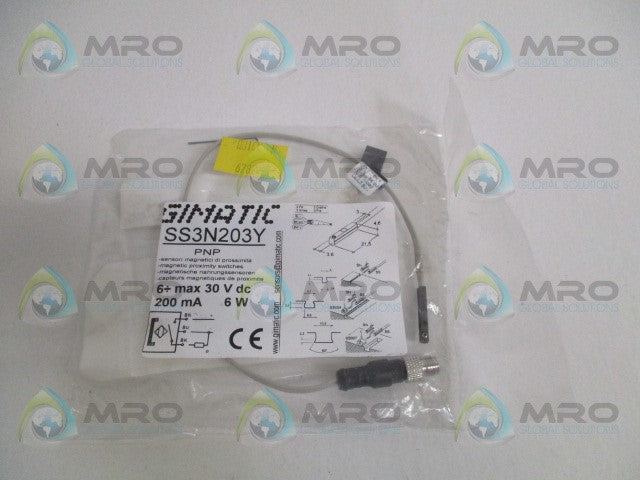 GIMATIC SS3N203Y MAGNETIC PROXIMITY SWITCH *NEW IN FACTORY BAG*