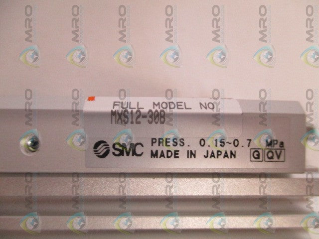 SMC MXS12-30B PNEUMATIC AIR GUIDED CYLINDER SLIDE TABLE *NEW NO BOX*
