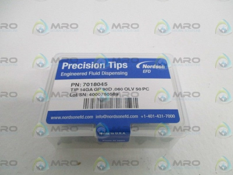 NORDSON 7018045 PRECISION TIP (PKG. OF 50) *NEW IN ORIGINAL PACKAGE*